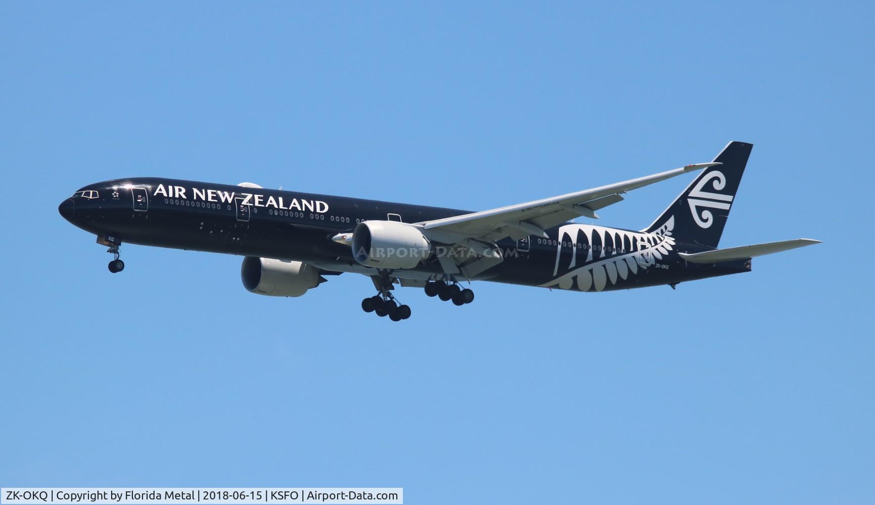 ZK-OKQ, 2011 Boeing 777-306/ER C/N 40689, SFO Spotting 2018