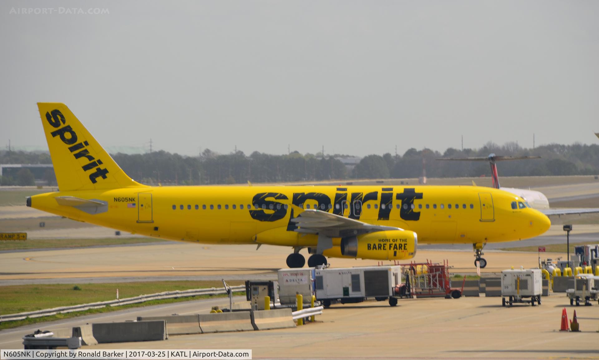 N605NK, 2010 Airbus A320-232 C/N 4548, Taxi Atlanta