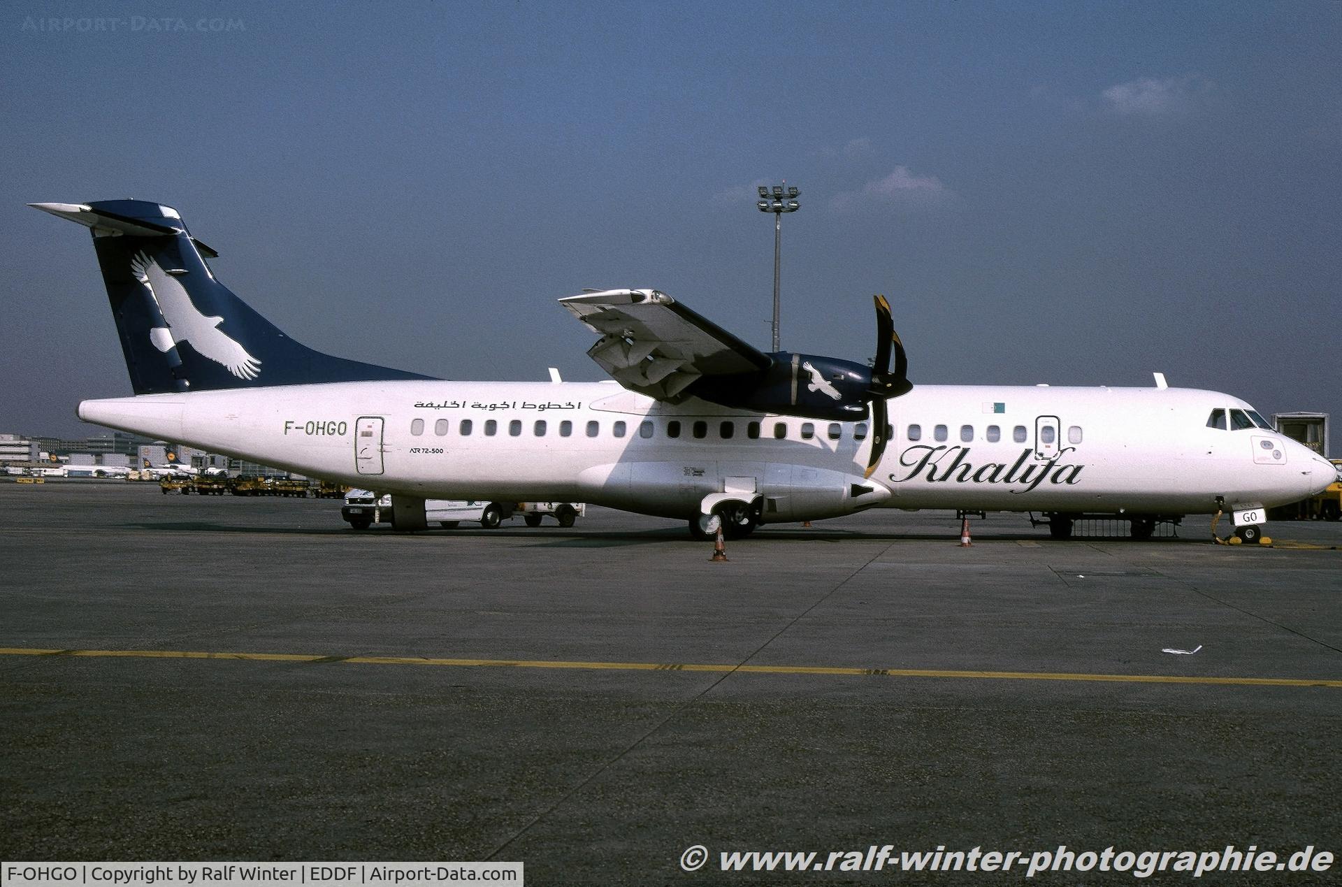 F-OHGO, 2000 ATR 72-212A C/N 652, ATR 72-212A 500 - K6 KZW Khalifa Airways - 652 - F-OHGO - 04.2003 - FRA