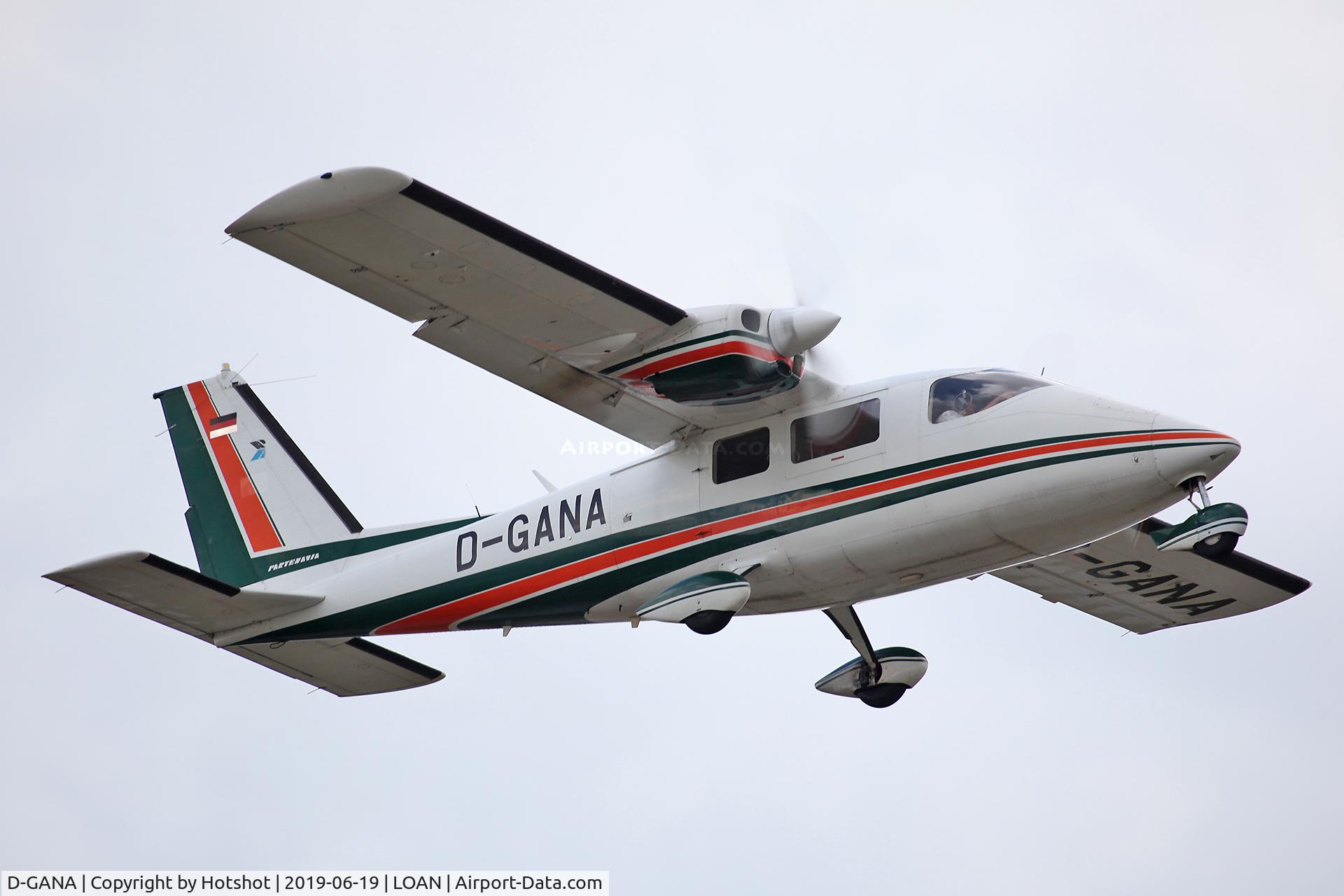 D-GANA, Partenavia P-68B Victor C/N 117, Departing runway 26