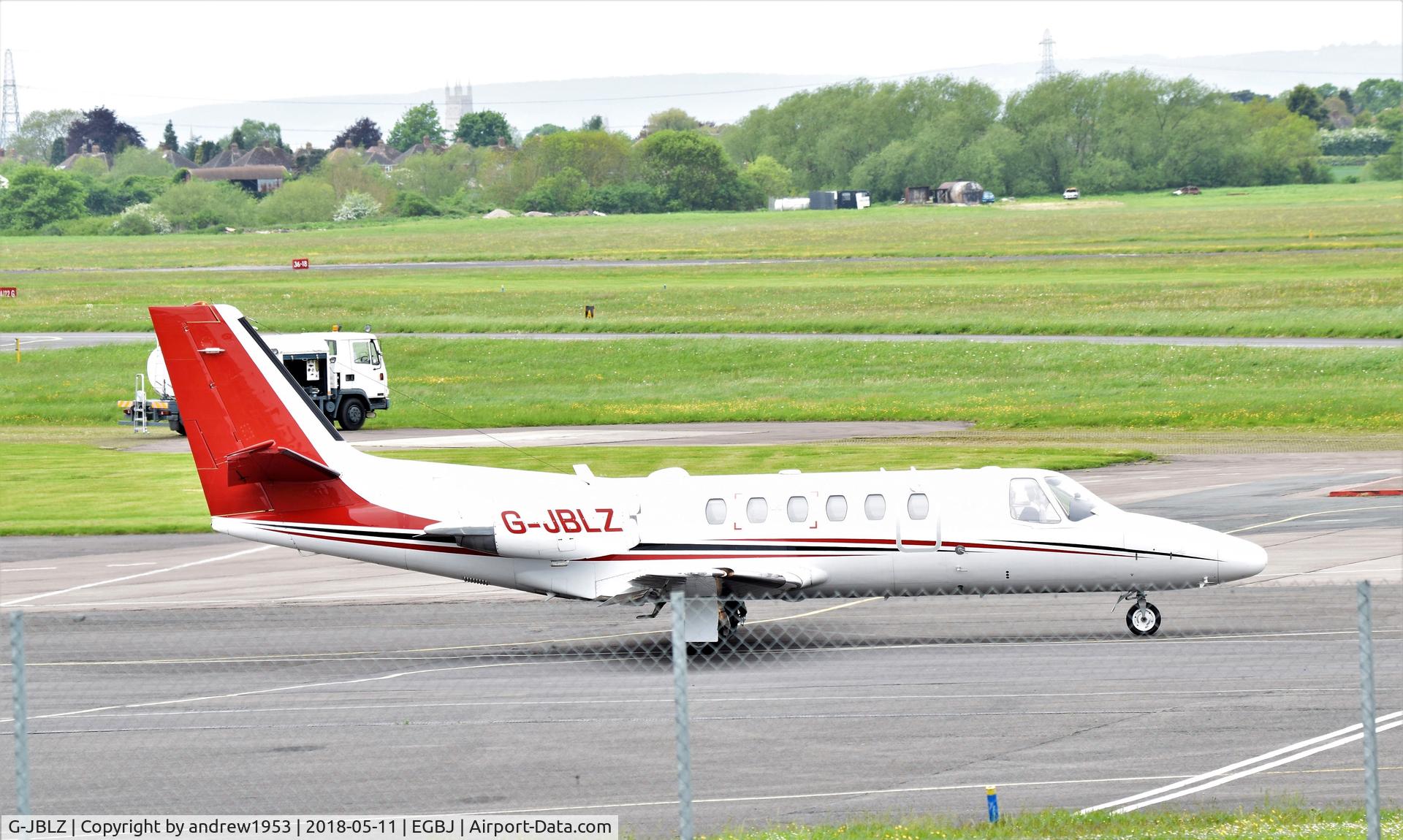 G-JBLZ, 2002 Cessna 550 Citation Bravo C/N 550-1018, G-JBLZ at Gloucestershire Airport.