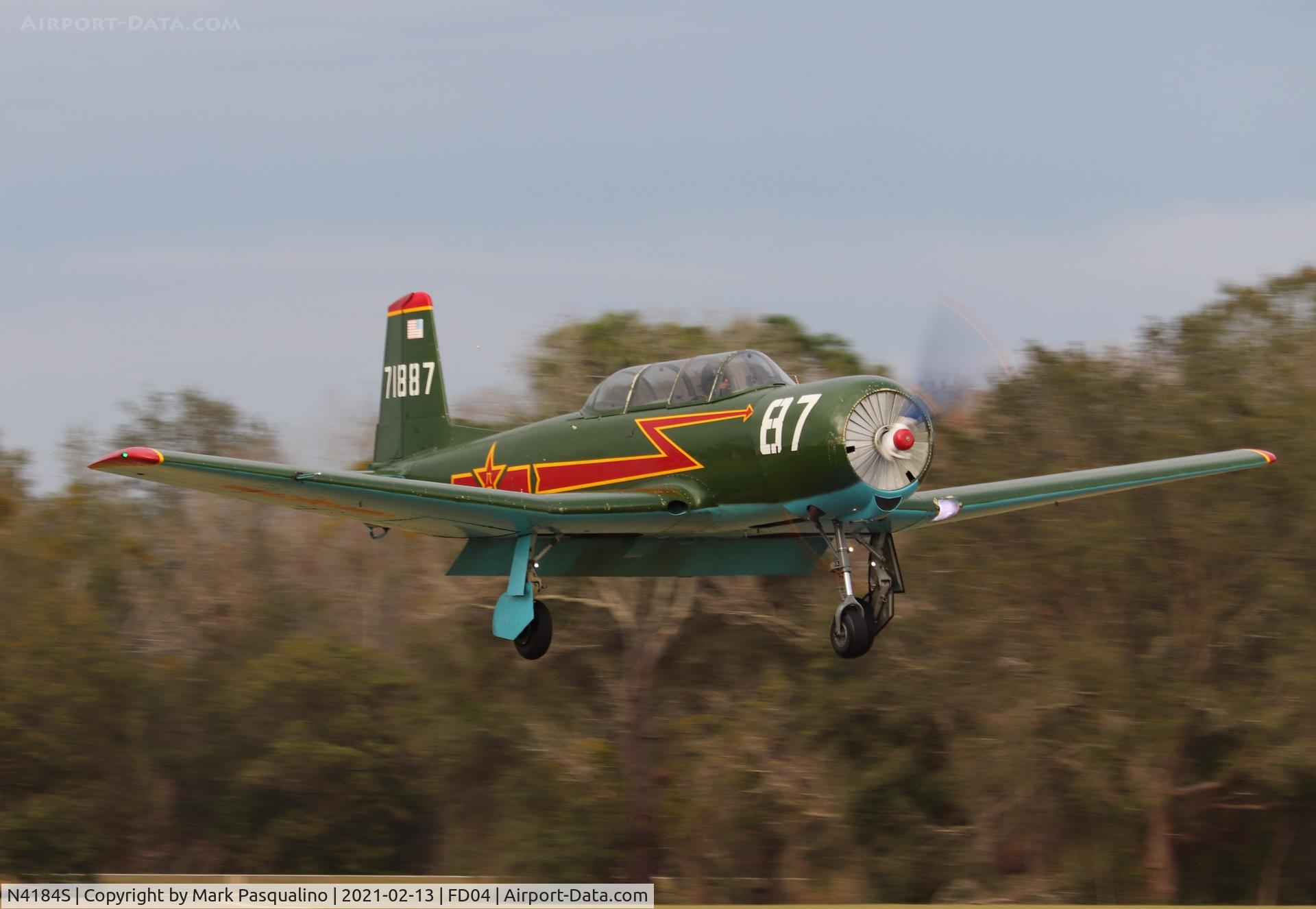 N4184S, 1968 Nanchang CJ-6A C/N 2532044, Nanchang CJ-6A