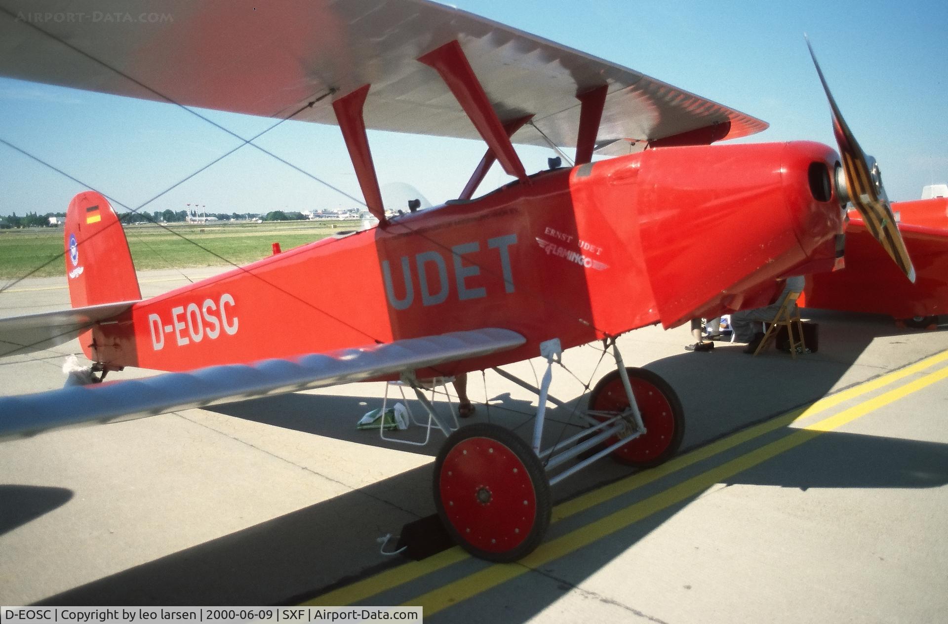 D-EOSC, 1993 Udet U-12K Flamingo ( replica ) C/N 01, Berlin ILA 9.6.2000