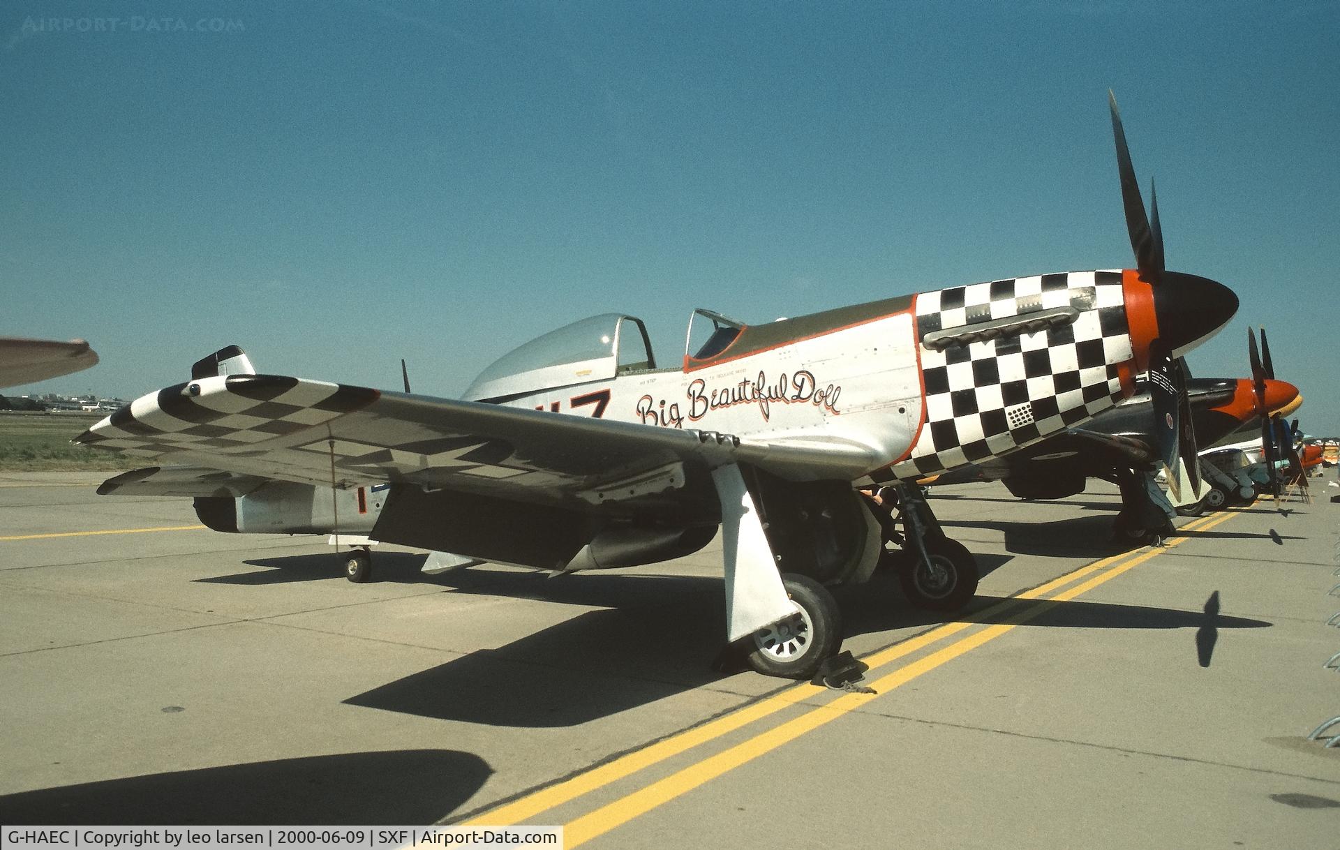G-HAEC, 1951 Commonwealth CA-18 Mustang 22 (P-51D) C/N CACM-192-1517, Berlin ILA 9.6.2000