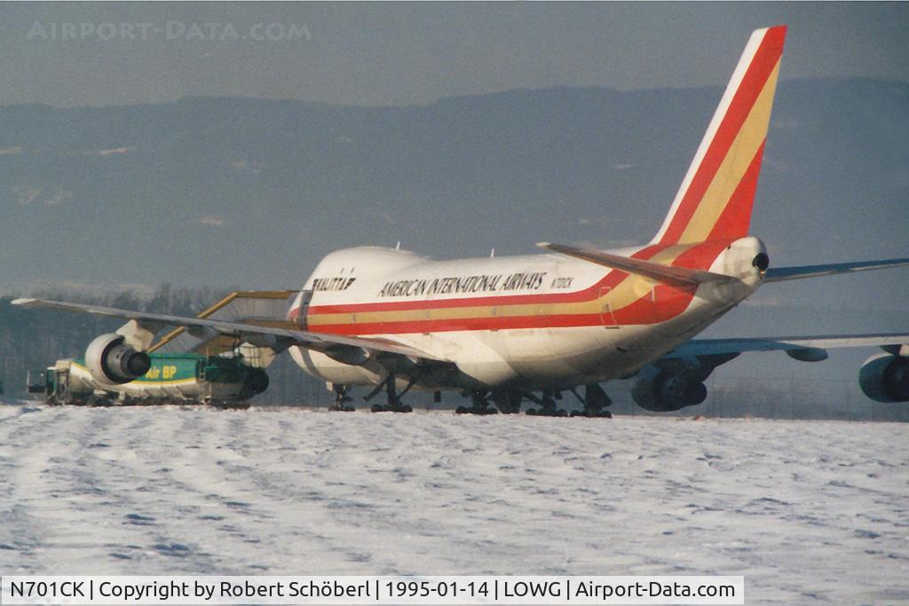 N701CK, 1970 Boeing 747-146 C/N 19725, N701CK @ LOWG 1995