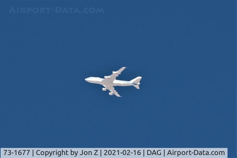 73-1677, 1973 Boeing E-4B C/N 20683, E4-B over Barstow, Ca.