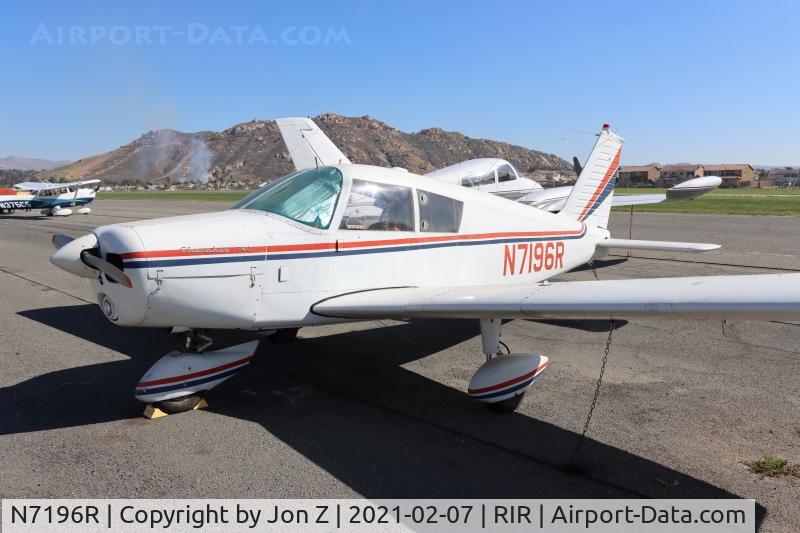 N7196R, 1966 Piper PA-28-140 C/N 28-21910, At Flabob Airport