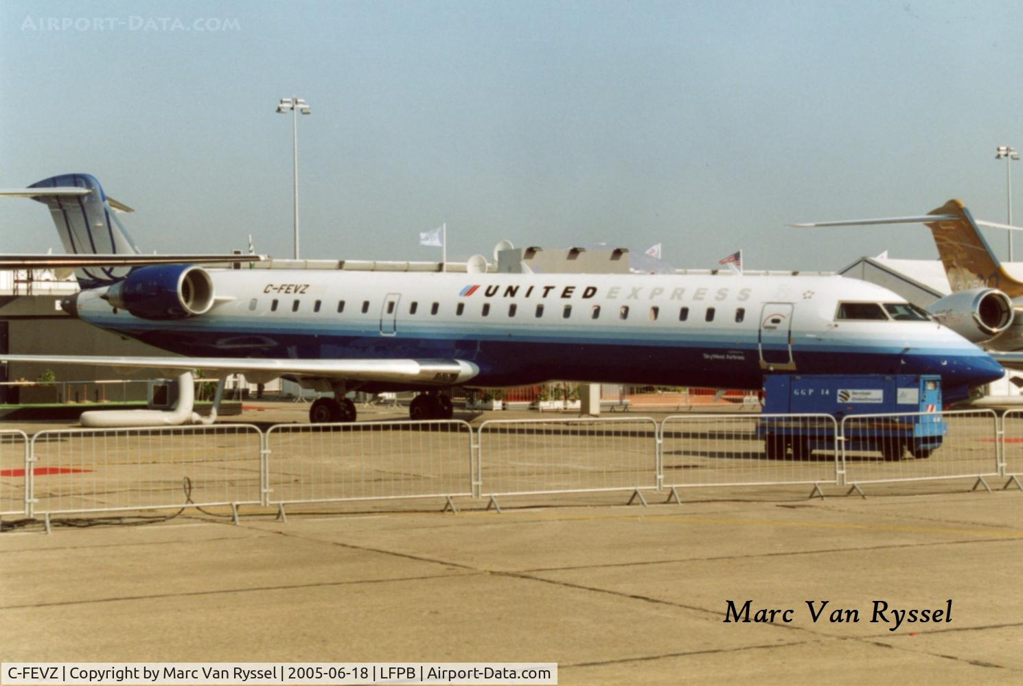 C-FEVZ, 2005 Bombardier CRJ-701ER (CL-600-2C10) Regional Jet C/N 10214, At Paris / Le Bourget Air Show in 2005.