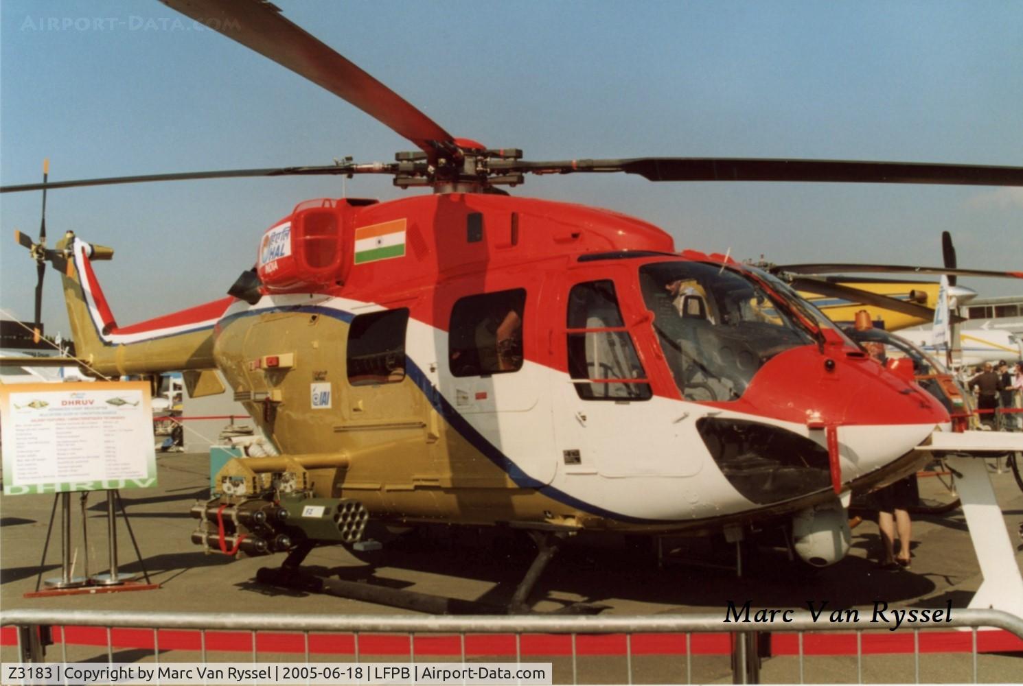 Z3183, HAL Dhruv C/N PT2, At Paris / Le Bourget Air Show in 2005.