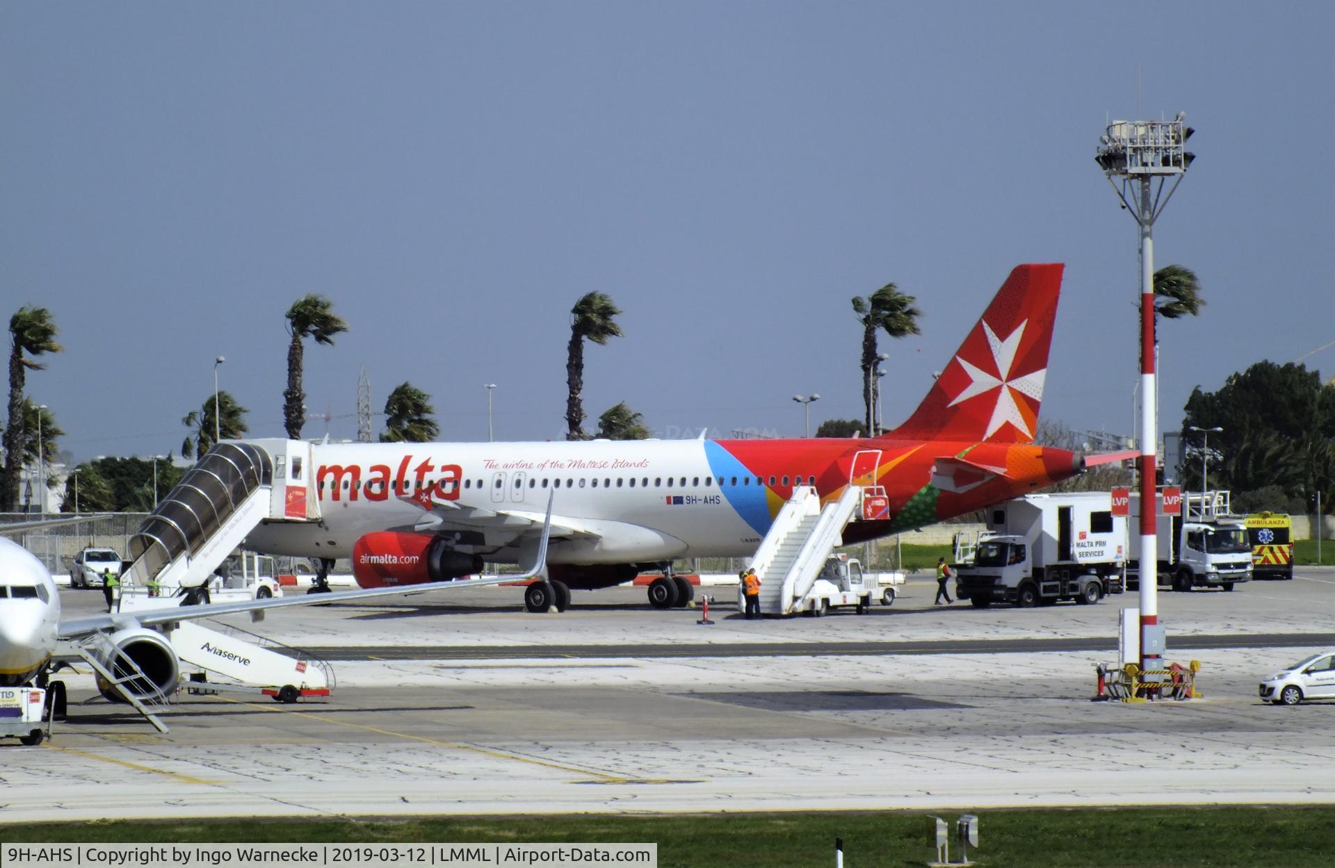 9H-AHS, 2012 Airbus A320-214 C/N 5086, Airbus A320-214 of Air Malta at Malta International Airport, Luqa