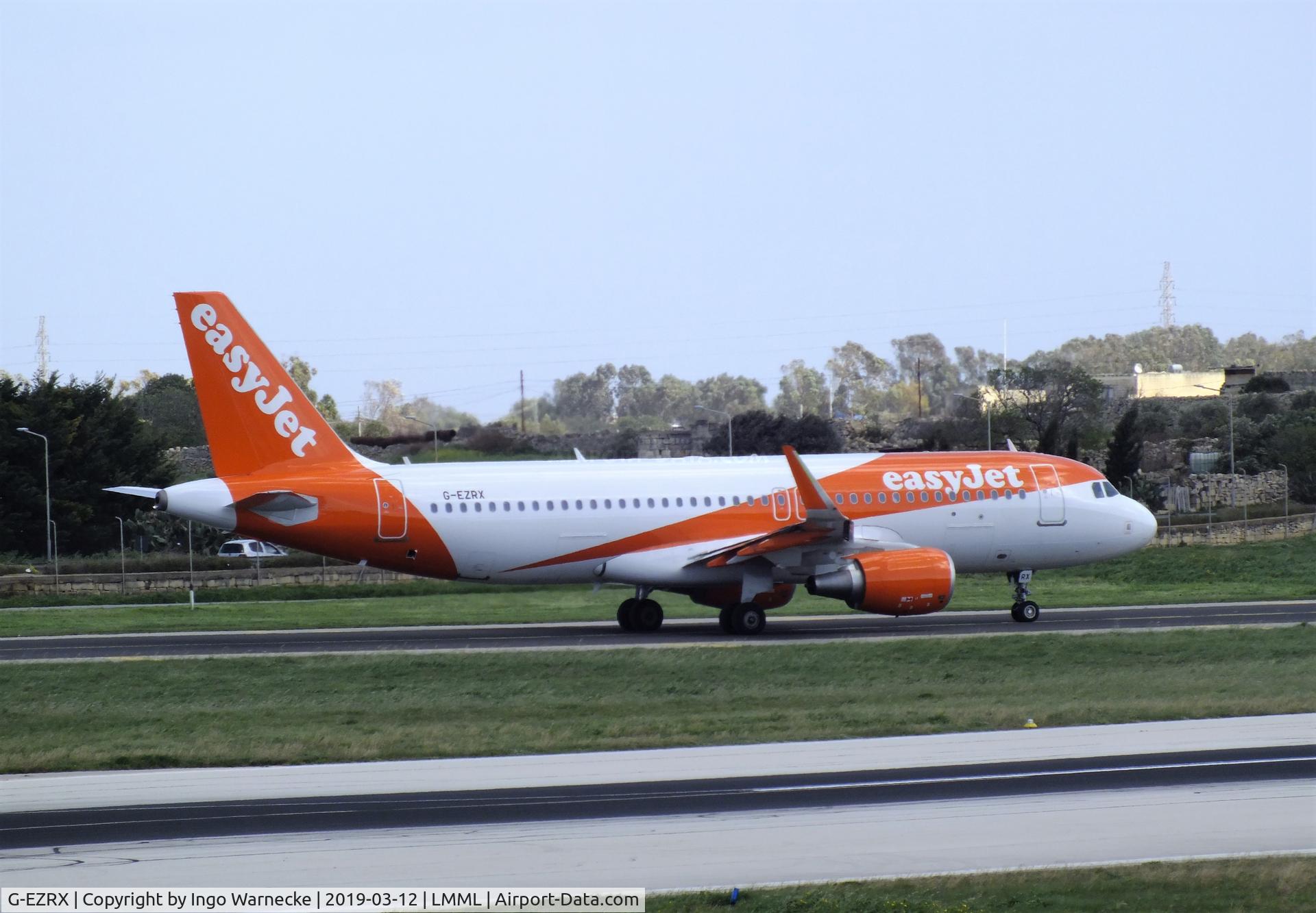 G-EZRX, 2018 Airbus A320-214 C/N 8321, Airbus A320-214 of easyJet at Malta International Airport, Luqa