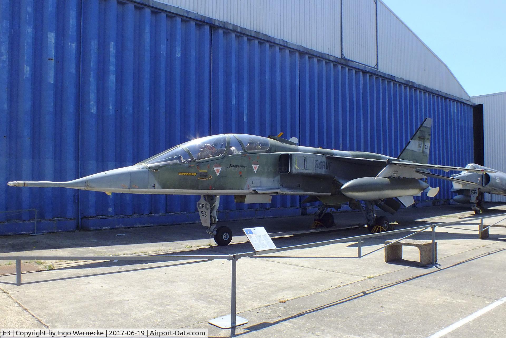 E3, Sepecat Jaguar E C/N E3, SEPECAT Jaguar E at the Musee de l'Air, Paris/Le Bourget