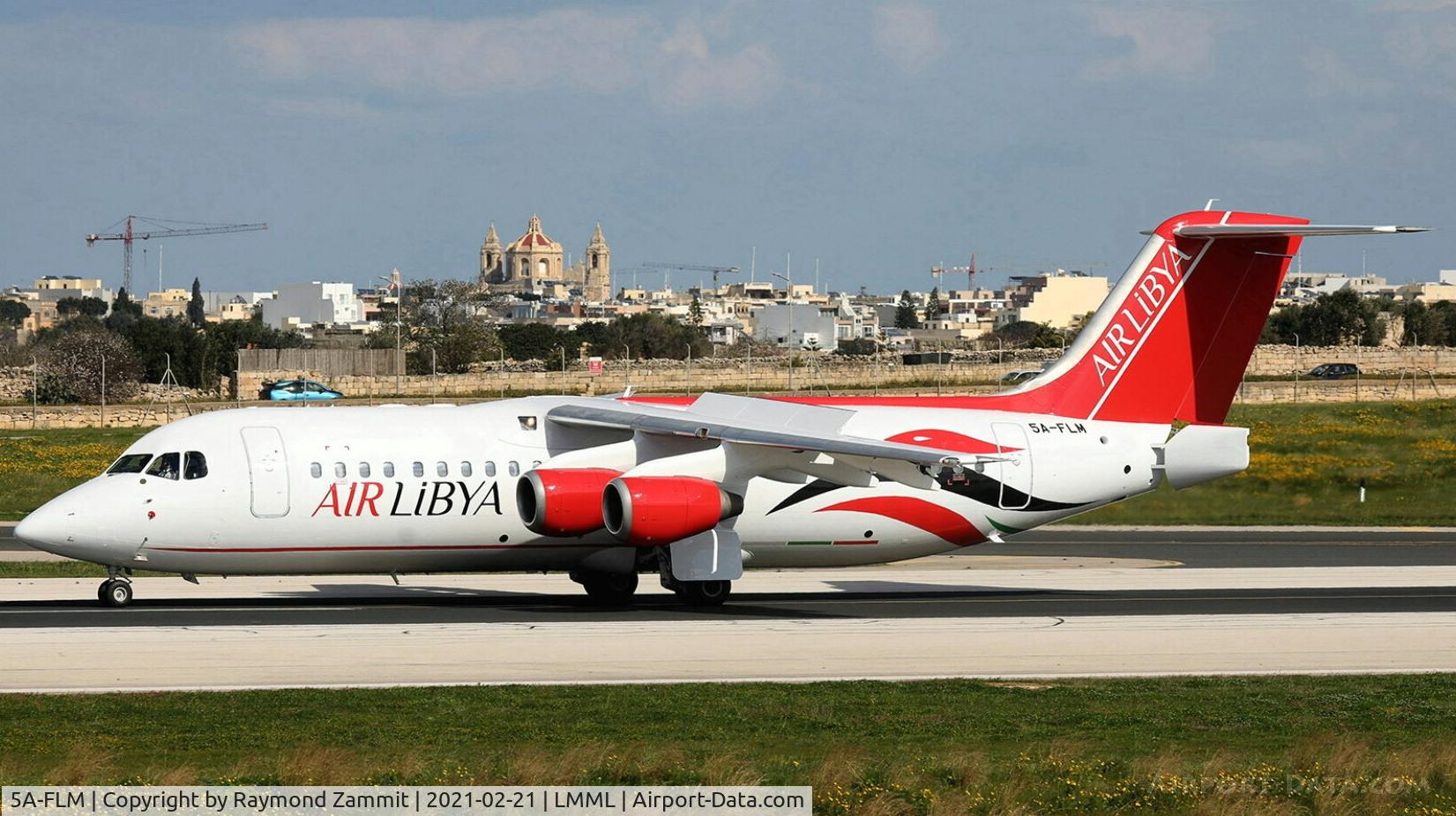 5A-FLM, 1994 British Aerospace Avro 146-RJ100 C/N E3255, Bae Avro RJ100 5A-FLM Air Libya