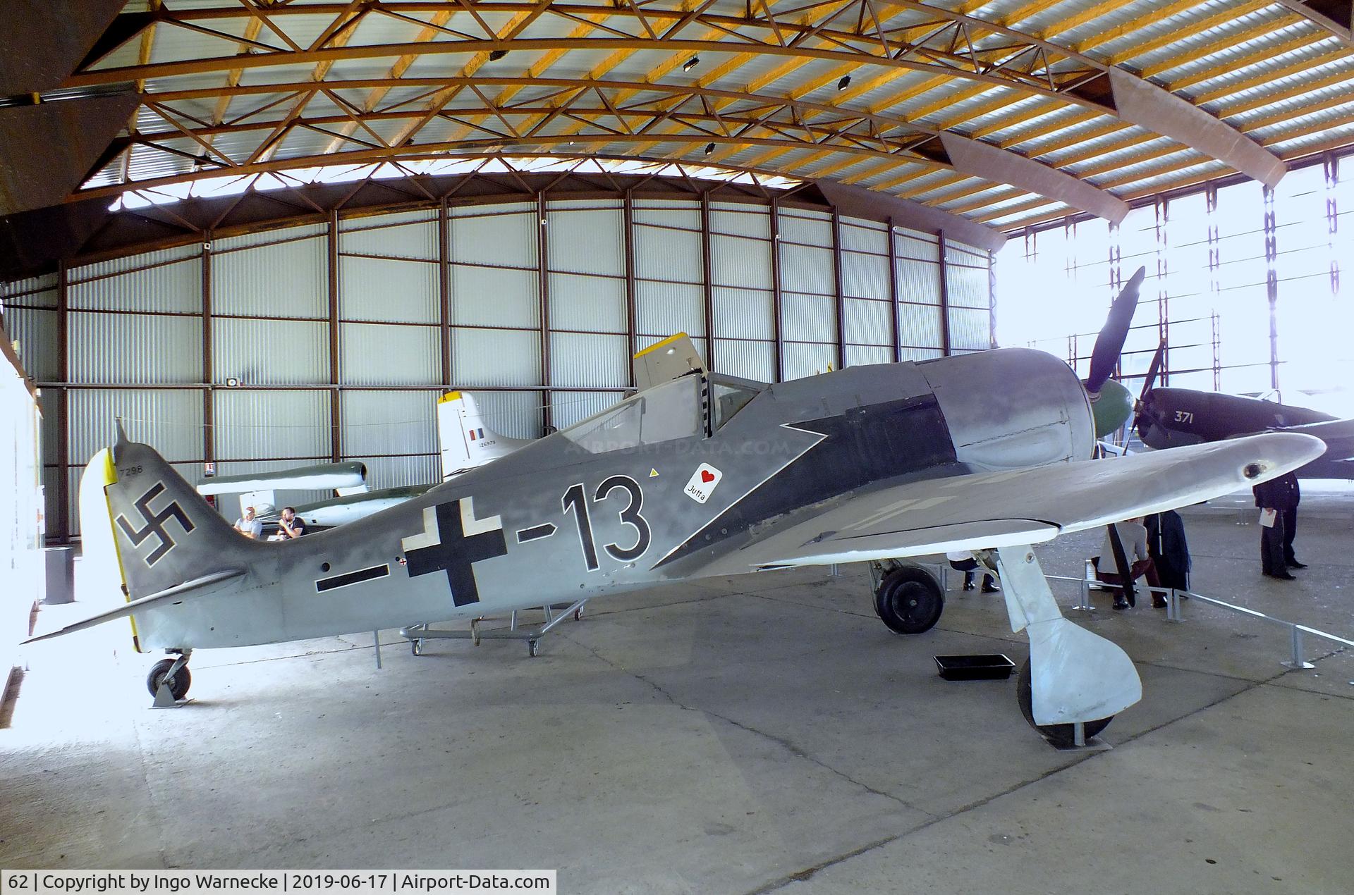 62, SNCAC NC.900 (Focke Wulf Fw.190) C/N 62, Focke-Wulf Fw 190A-8 (SNCAC NC.900) at the Musee de l'Air, Paris/Le Bourget