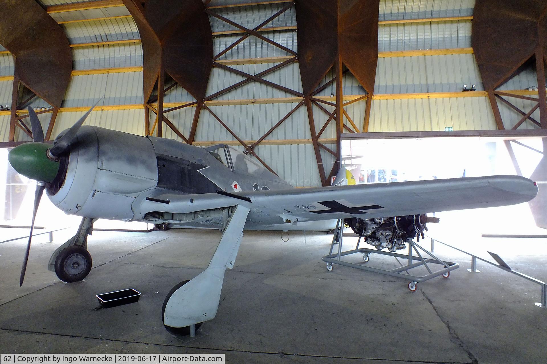 62, SNCAC NC.900 (Focke Wulf Fw.190) C/N 62, Focke-Wulf Fw 190A-8 (SNCAC NC.900) at the Musee de l'Air, Paris/Le Bourget