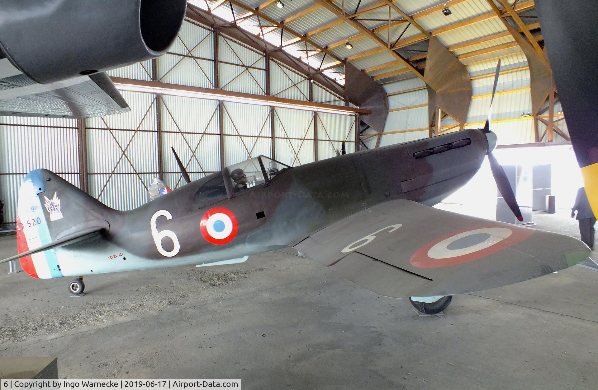 6, Dewoitine D.520 C/N 862, Dewoitine D.520 at the Musee de l'Air, Paris/Le Bourget