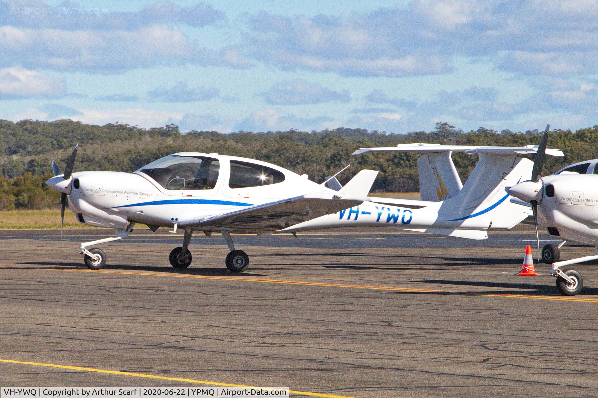 VH-YWQ, 2019 Diamond DA-40 NG Diamond Star C/N 40.N432, Port Macquarie Airport NSW June 2020