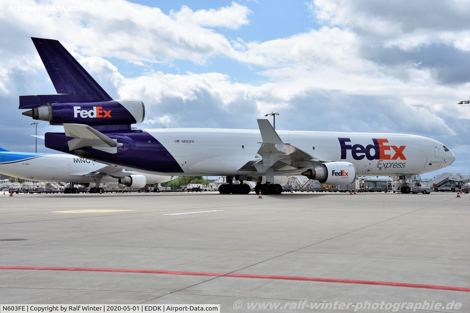 N603FE, 1991 McDonnell Douglas MD-11F C/N 48459, McDonnell Douglas MD-11F - FX FDX Federal Express - 48459 - N603FE - 01.05.2020 - CGN