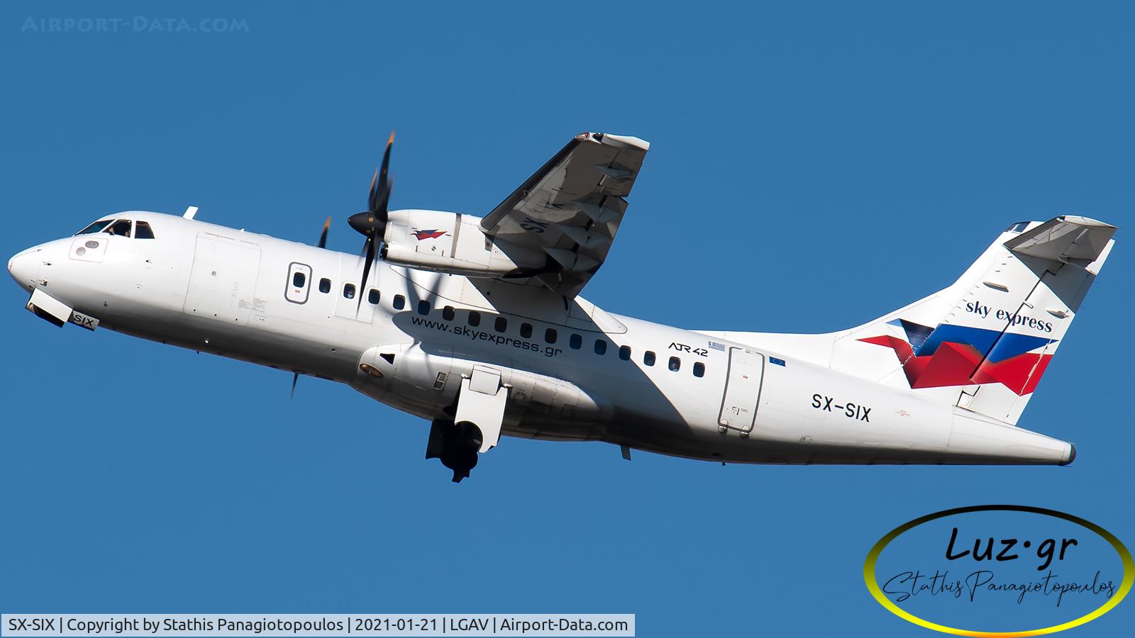 SX-SIX, 1997 ATR 42-512 C/N 544, Take off from RWY 21L of Athens International Airport