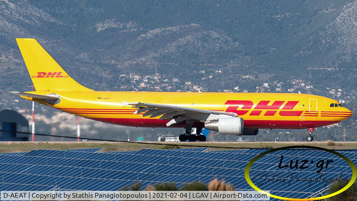 D-AEAT, 1994 Airbus A300B4-622R(F) C/N 740, Line up for take off from RWY 03R of Athens international airport
