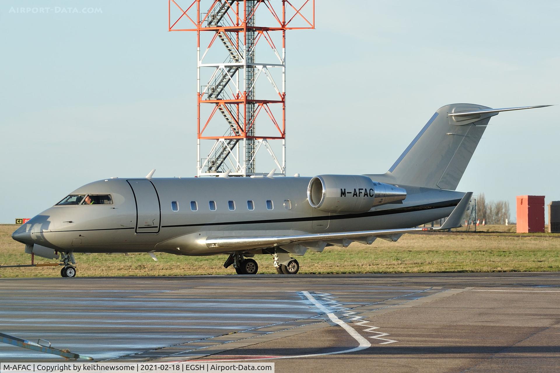 M-AFAC, 1999 Bombardier Challenger 604 (CL-600-2B16) C/N 5412, Removed from spray shop with new colour scheme.
