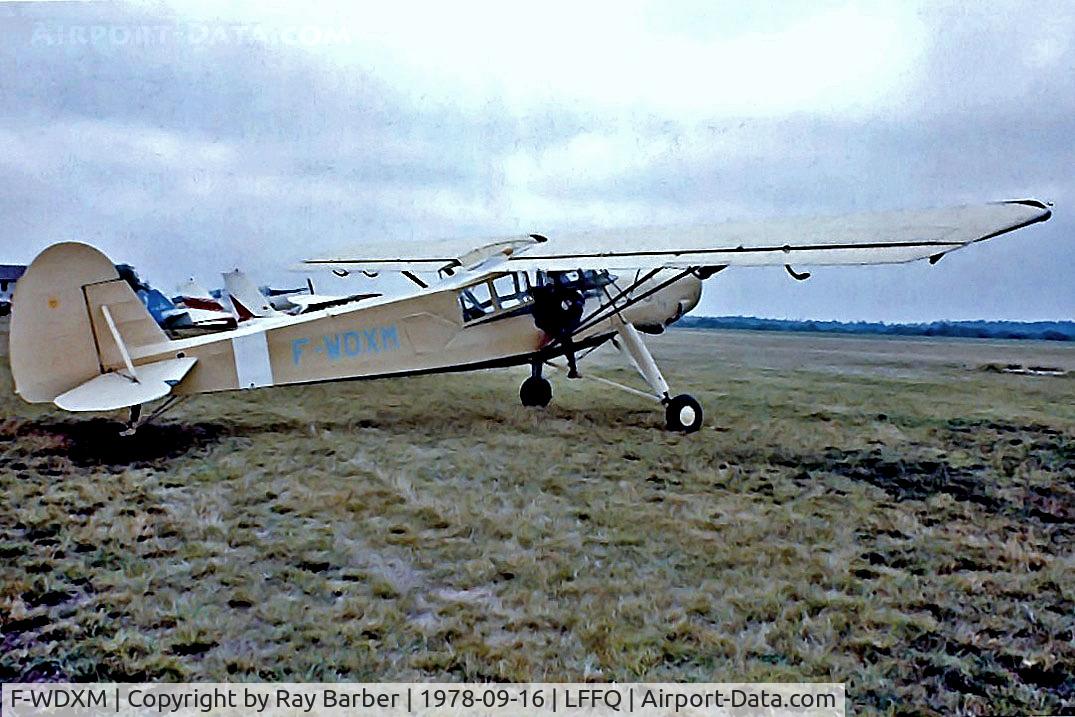 F-WDXM, Morane-Saulnier MS-506L Criquet C/N 635, F-WDXM   Morane-Saulnier MS.506 Criquet [635] La Ferte Alais~F 16/09/1978