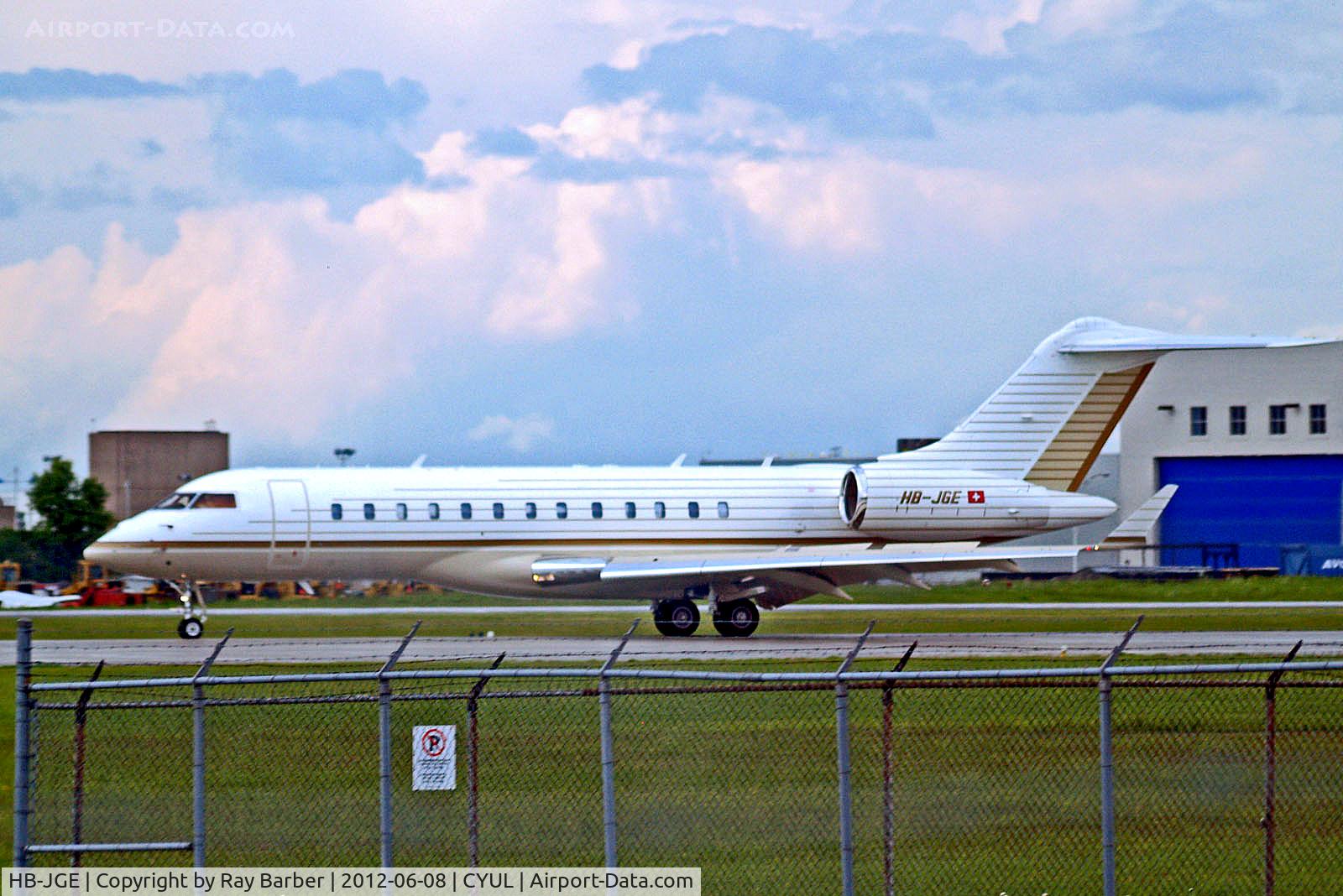 HB-JGE, 2008 Bombardier BD-700-1A10 Global Express C/N 9287, HB-JGE   Bombardier BD-700-1A10 Global Express XRS [9287] (TAG  Aviation SA) Montreal-Dorval Int'l~C 08/06/2012