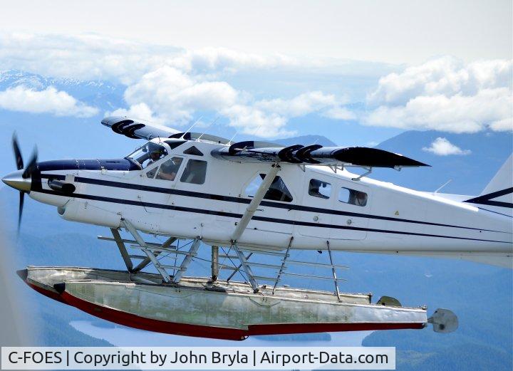 C-FOES, 1967 De Havilland Canada DHC-2 Turbo Beaver Mk.3 C/N 1673TB43, C-FOES flight to Klemtu B.C. from Coal Harbour