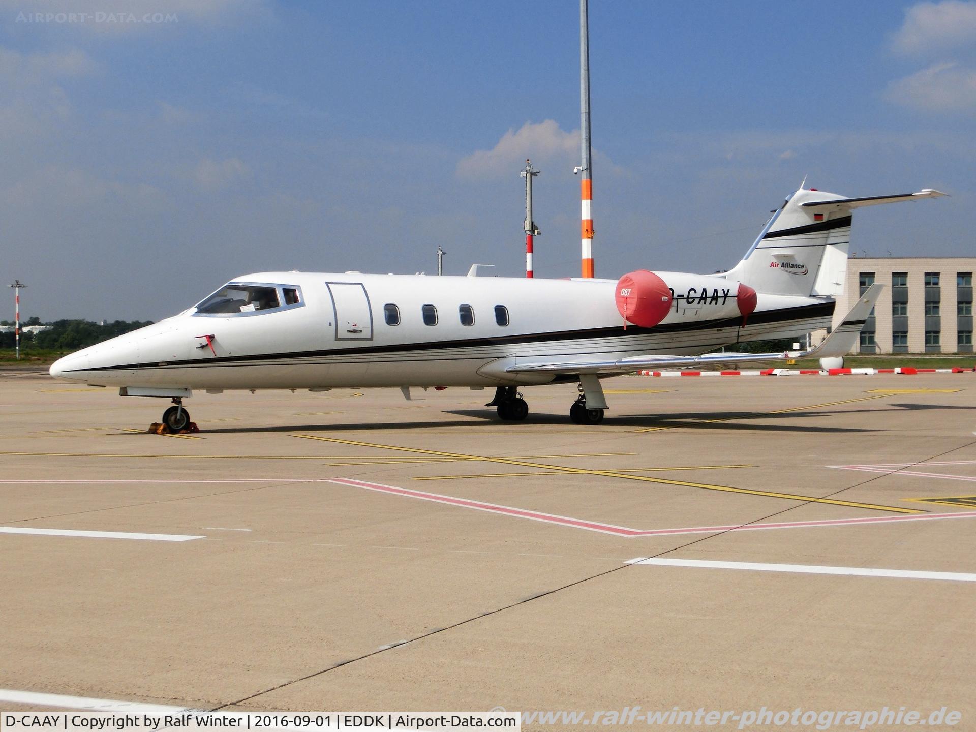 D-CAAY, 1983 Learjet 55 C/N 55-087, Learjet 31A - AYY Air Alliance GmbH - 31-202 - D-CAAY - 01.09.2016 - CGN