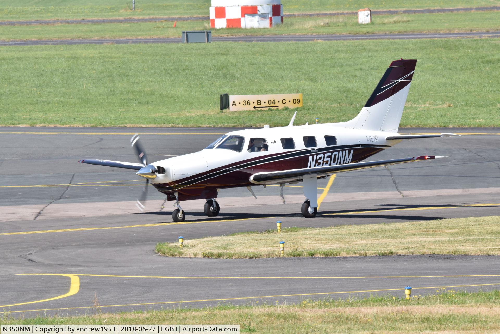 N350NM, 2015 Piper PA-46-350P Malibu Mirage Malibu Mirage C/N 4636659, N350NM at Gloucestershire Airport.
