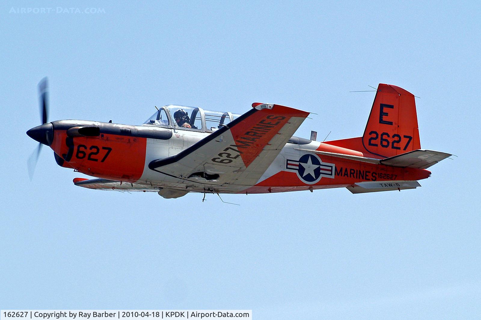 162627, Beech T-34C Turbo Mentor C/N GL-312, 162627   (2627) Beech T-34C Turbo Mentor [GL-312] (United States Navy) Atlanta-Dekalb Peachtree~N 18/04/2010