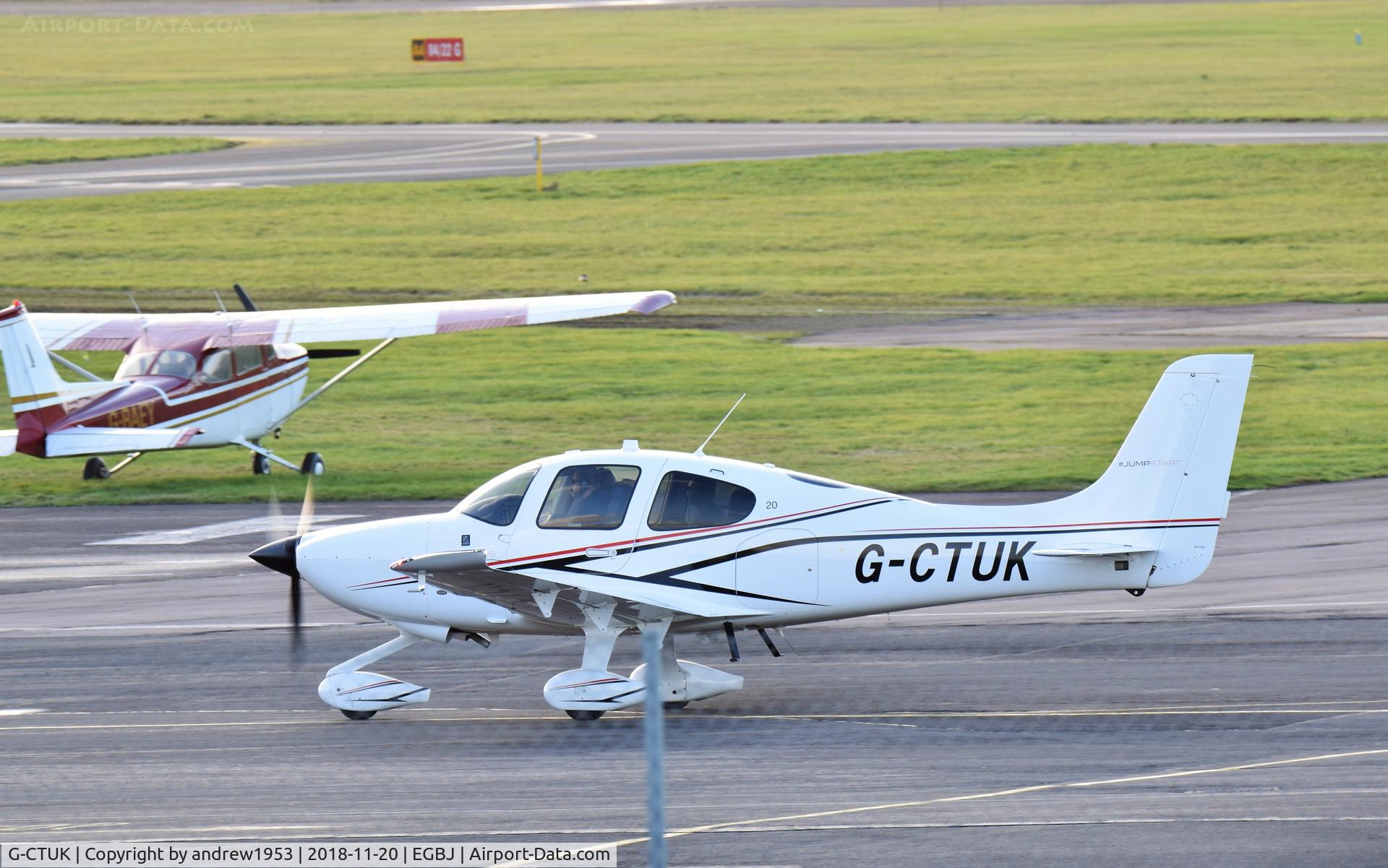 G-CTUK, 2018 Cirrus SR-20 C/N 2435, G-CTUK at Gloucestershire Airport.