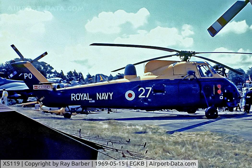 XS119, 1963 Westland Wessex HAS.3 C/N WA/98, XS119   Westland Wessex HAS.3 [WA/98] (Royal Navy) Biggin Hill~G 15/05/1969