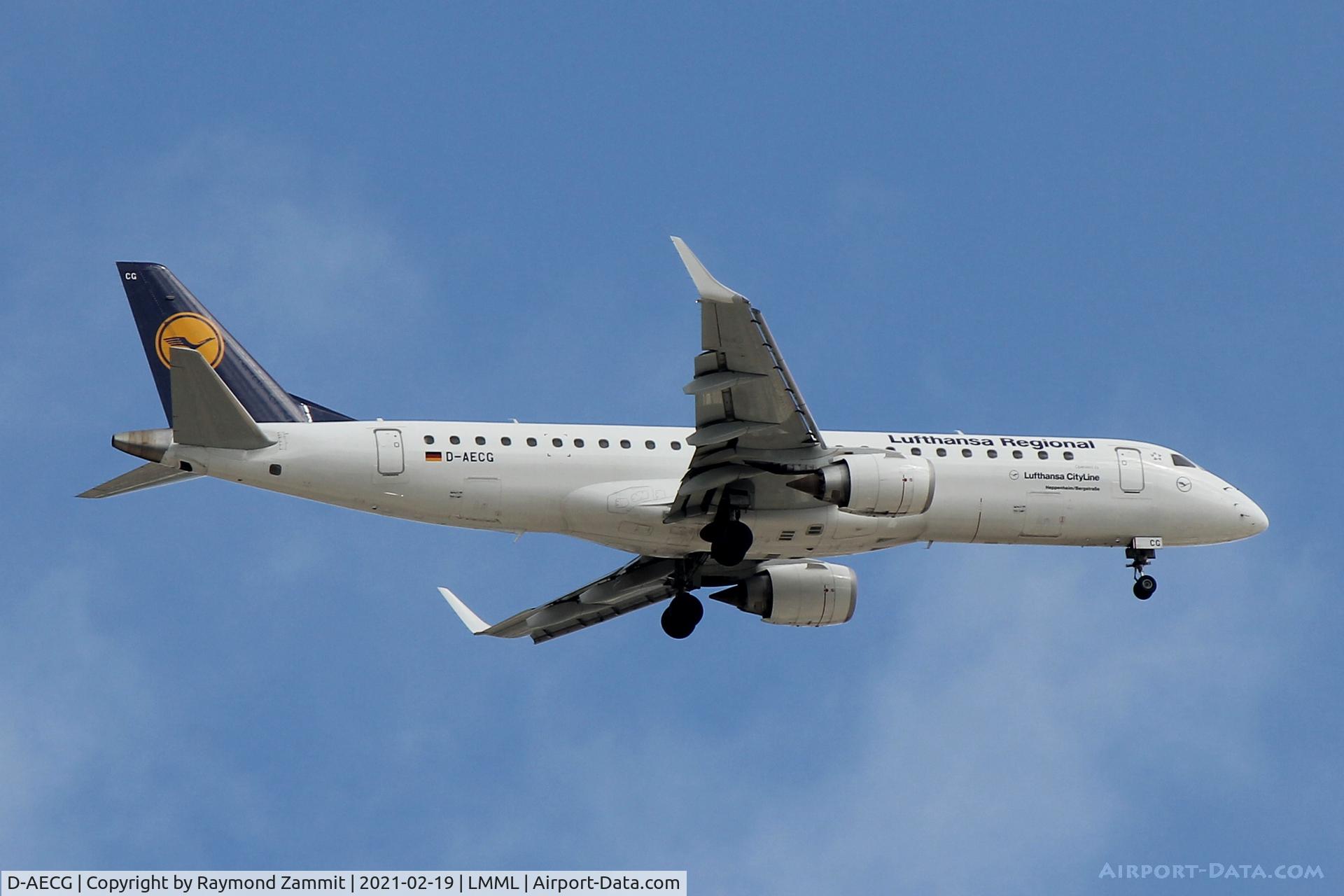 D-AECG, 2010 Embraer 190LR (ERJ-190-100LR) C/N 19000368, Embraer ERJ190LR D-AECG Lufthansa