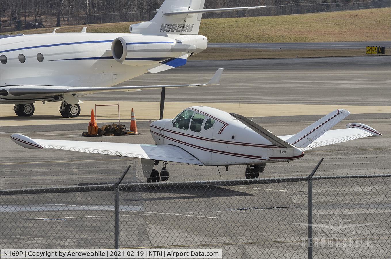 N169P, 1947 Beech 35 Bonanza Bonanza C/N D-815, Parked on the ramp at Tri-Cities Airport
19Feb21