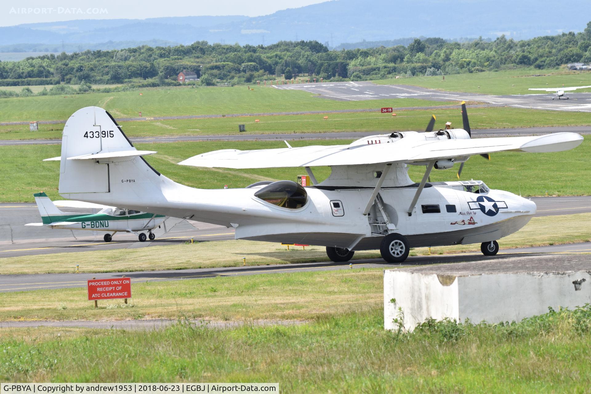 G-PBYA, 1944 Consolidated (Canadian Vickers) PBV-1A Canso A C/N CV-283, G-PBYA at Gloucestershire Airport.