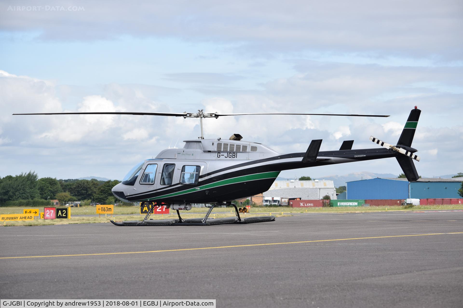 G-JGBI, 2001 Bell 206L-4 LongRanger IV LongRanger C/N 52257, G-JGBI at Gloucestershire Airport.