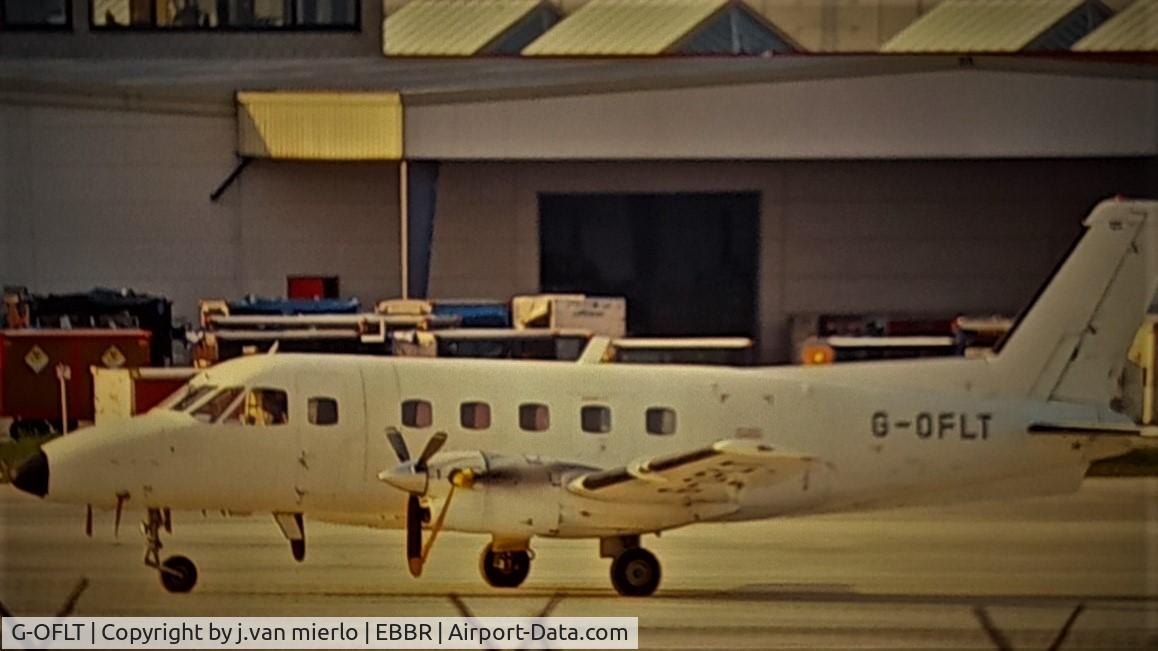 G-OFLT, 1979 Embraer EMB-110P1 Bandeirante C/N 110211, Scan from slide