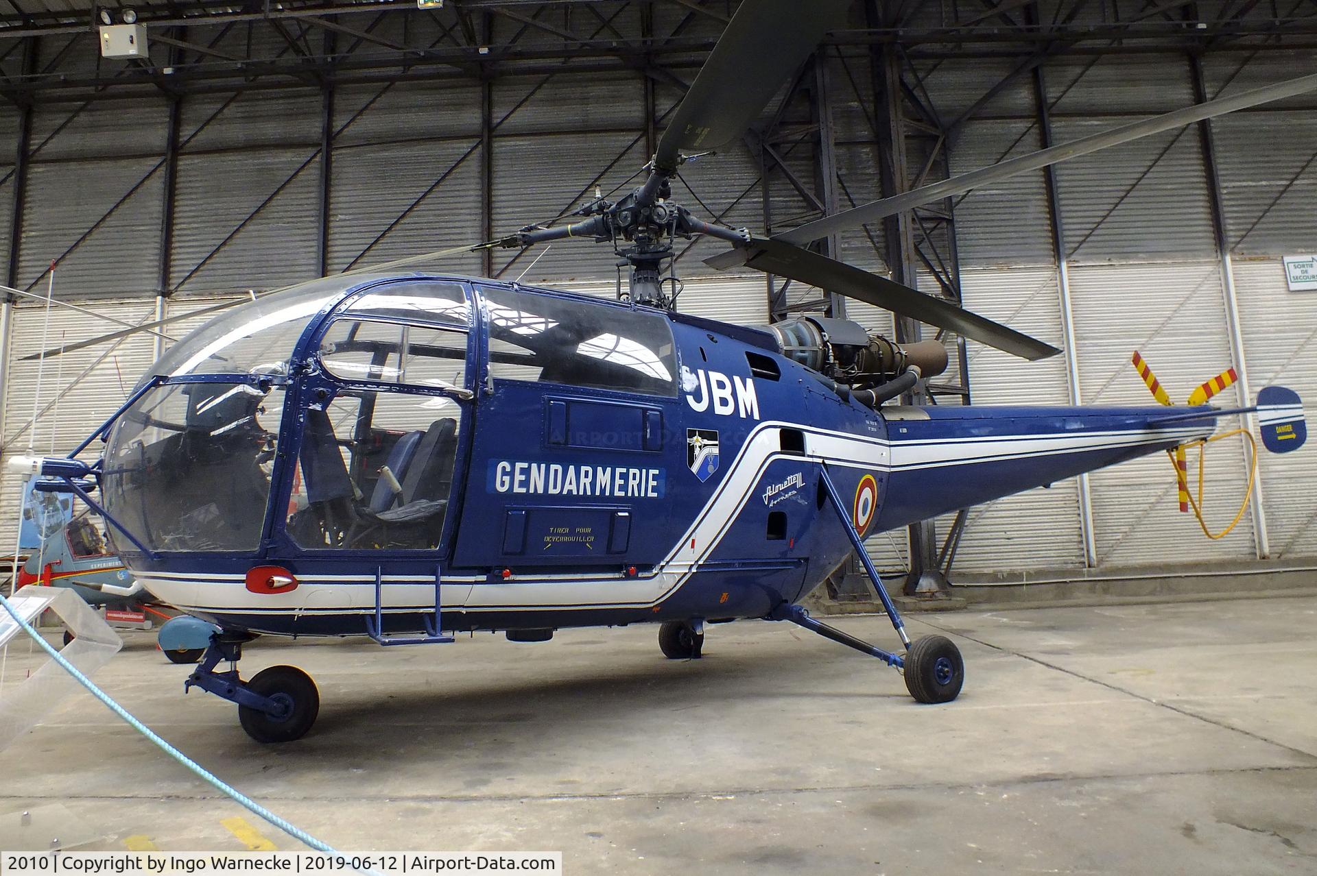 2010, Sud Aviation SA-319B Alouette III C/N 2010, Sud Aviation SA.319B Alouette III at the Musee de l'ALAT et de l'Helicoptere, Dax
