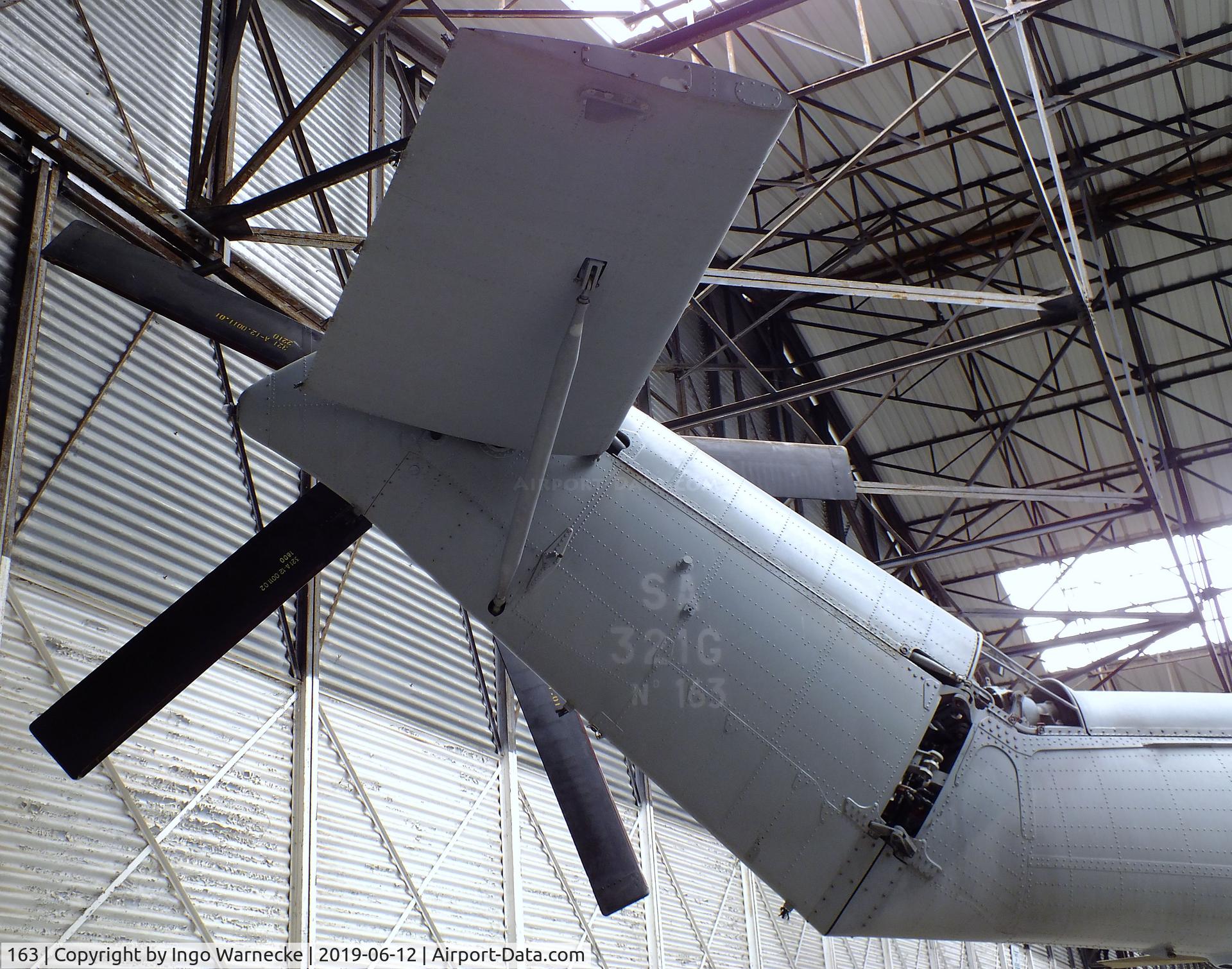 163, 1974 Aérospatiale SA-321G Super Frelon C/N 163, Sud Aviation (Aerospatiale) SA.321G Super Frelon at the Musee de l'ALAT et de l'Helicoptere, Dax