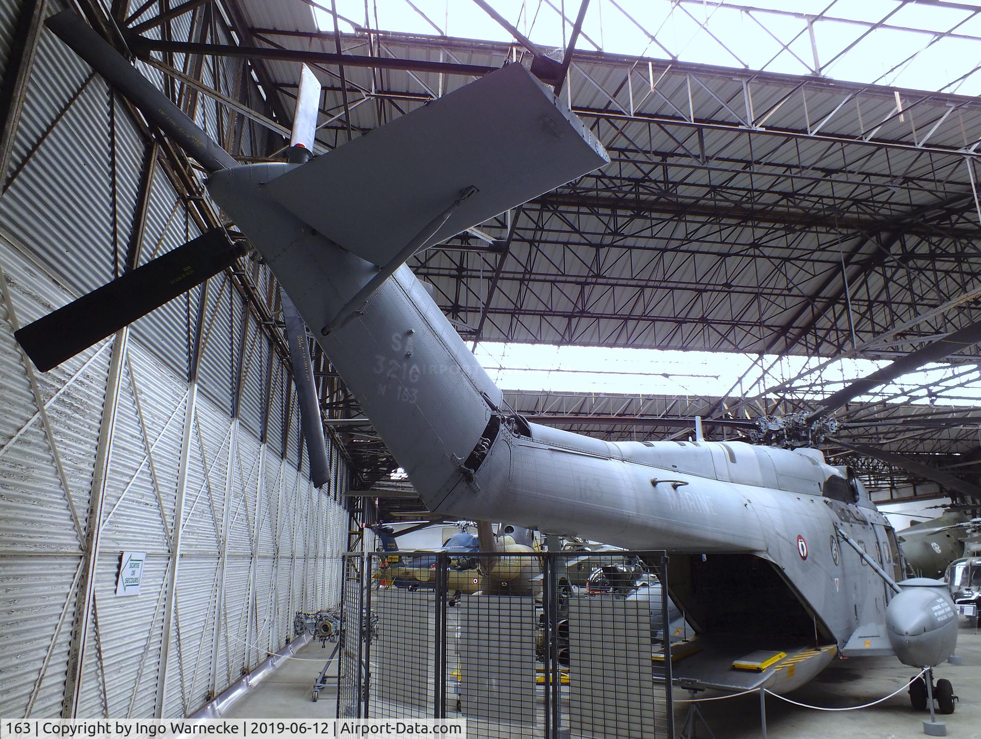 163, 1974 Aérospatiale SA-321G Super Frelon C/N 163, Sud Aviation (Aerospatiale) SA.321G Super Frelon at the Musee de l'ALAT et de l'Helicoptere, Dax
