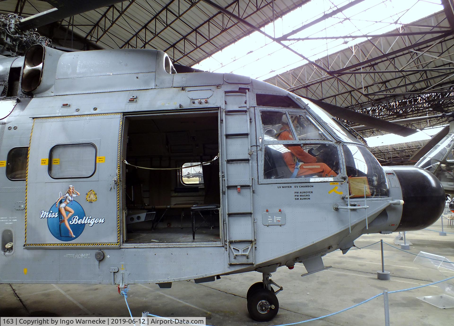 163, 1974 Aérospatiale SA-321G Super Frelon C/N 163, Sud Aviation (Aerospatiale) SA.321G Super Frelon at the Musee de l'ALAT et de l'Helicoptere, Dax