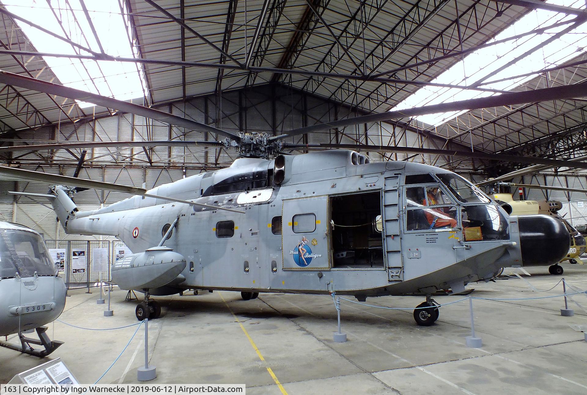 163, 1974 Aérospatiale SA-321G Super Frelon C/N 163, Sud Aviation (Aerospatiale) SA.321G Super Frelon at the Musee de l'ALAT et de l'Helicoptere, Dax