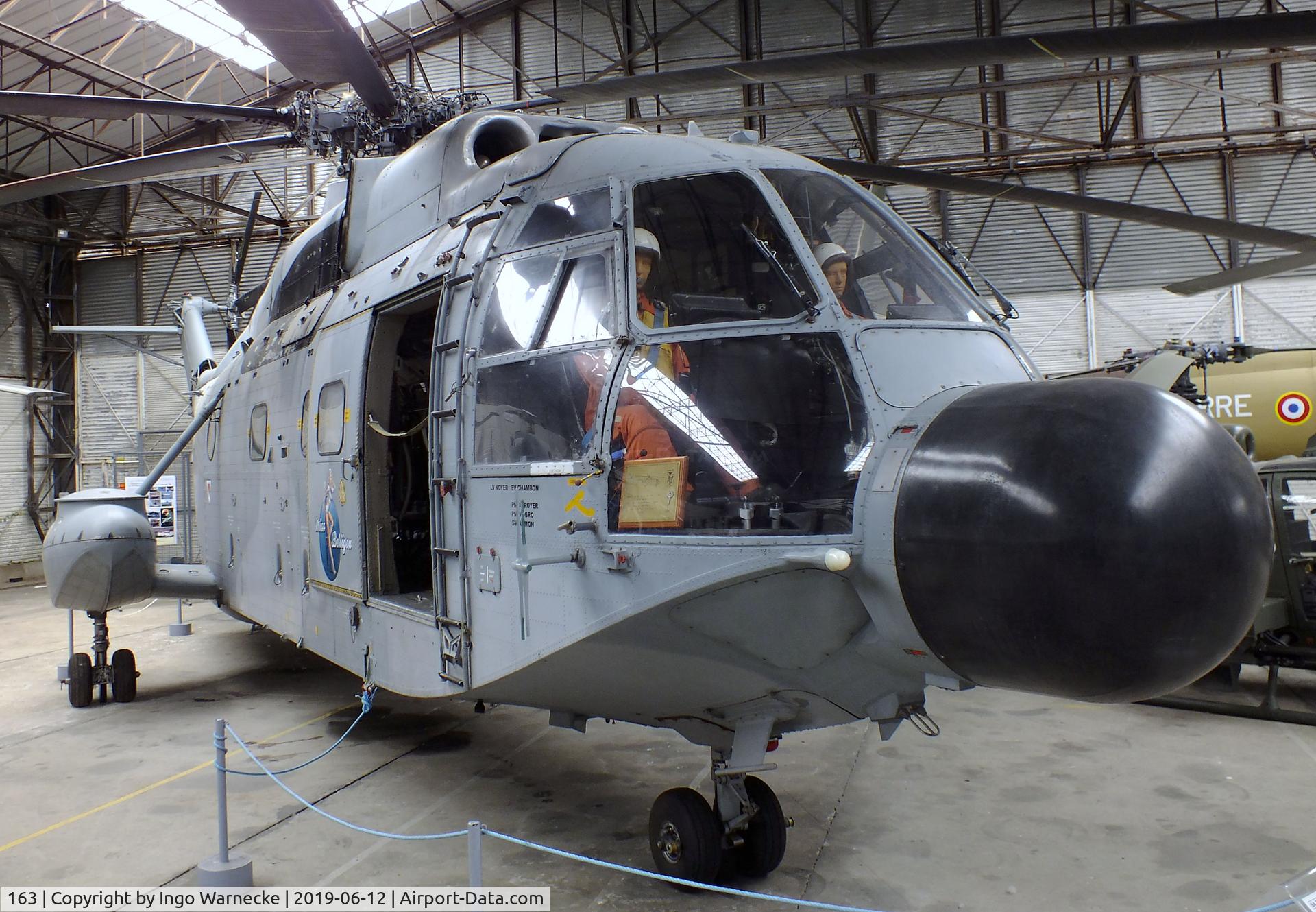 163, 1974 Aérospatiale SA-321G Super Frelon C/N 163, Sud Aviation (Aerospatiale) SA.321G Super Frelon at the Musee de l'ALAT et de l'Helicoptere, Dax