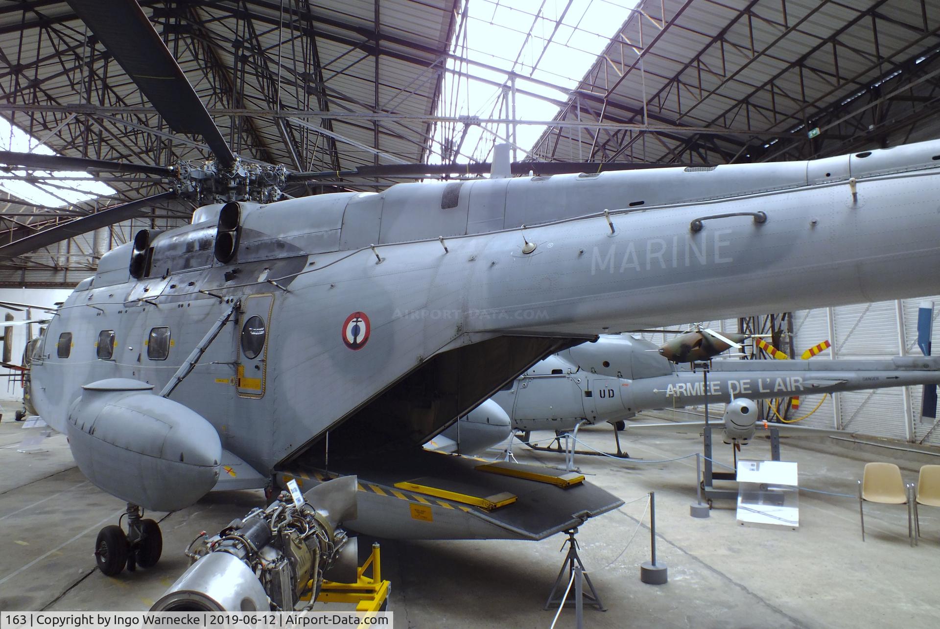 163, 1974 Aérospatiale SA-321G Super Frelon C/N 163, Sud Aviation (Aerospatiale) SA.321G Super Frelon at the Musee de l'ALAT et de l'Helicoptere, Dax