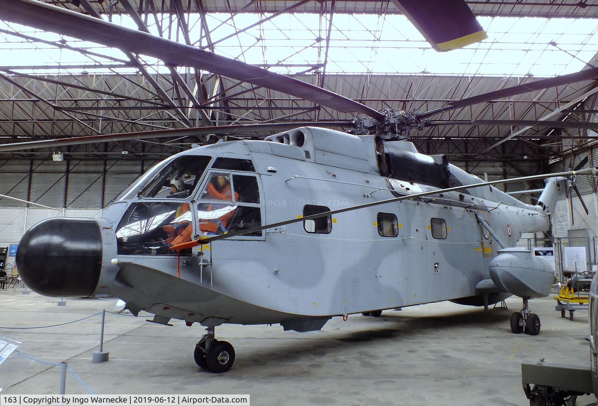 163, 1974 Aérospatiale SA-321G Super Frelon C/N 163, Sud Aviation (Aerospatiale) SA.321G Super Frelon at the Musee de l'ALAT et de l'Helicoptere, Dax