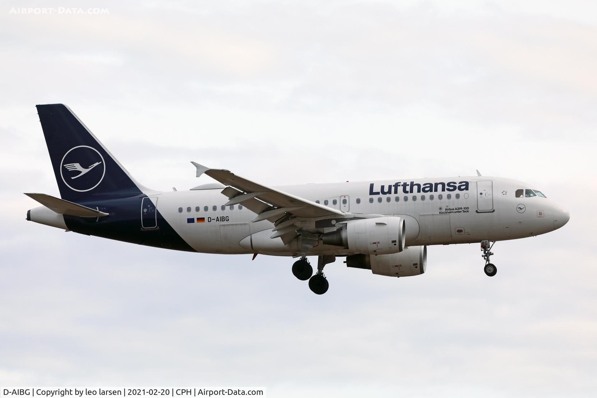 D-AIBG, 2011 Airbus A319-112 C/N 4841, Copenhagen 20.2.2021