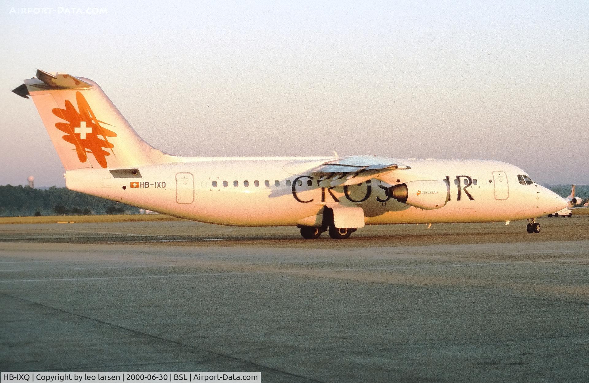 HB-IXQ, 1996 British Aerospace Avro 146-RJ100 C/N E3282, Basel 30.6.2000