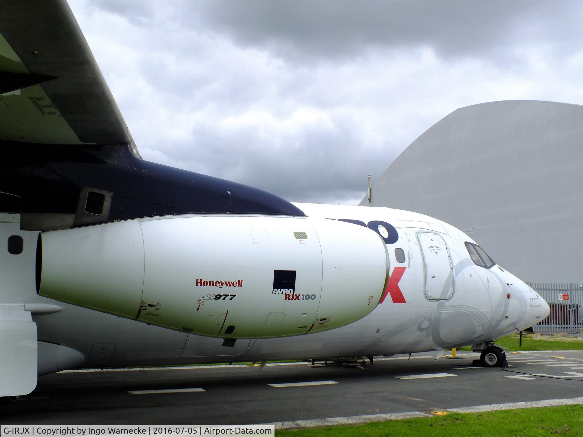 G-IRJX, 2001 British Aerospace Avro 146-RJ100 C/N E3378, BAe 146-RJ100 / Avro RJX at Manchester Airport Viewing Park
