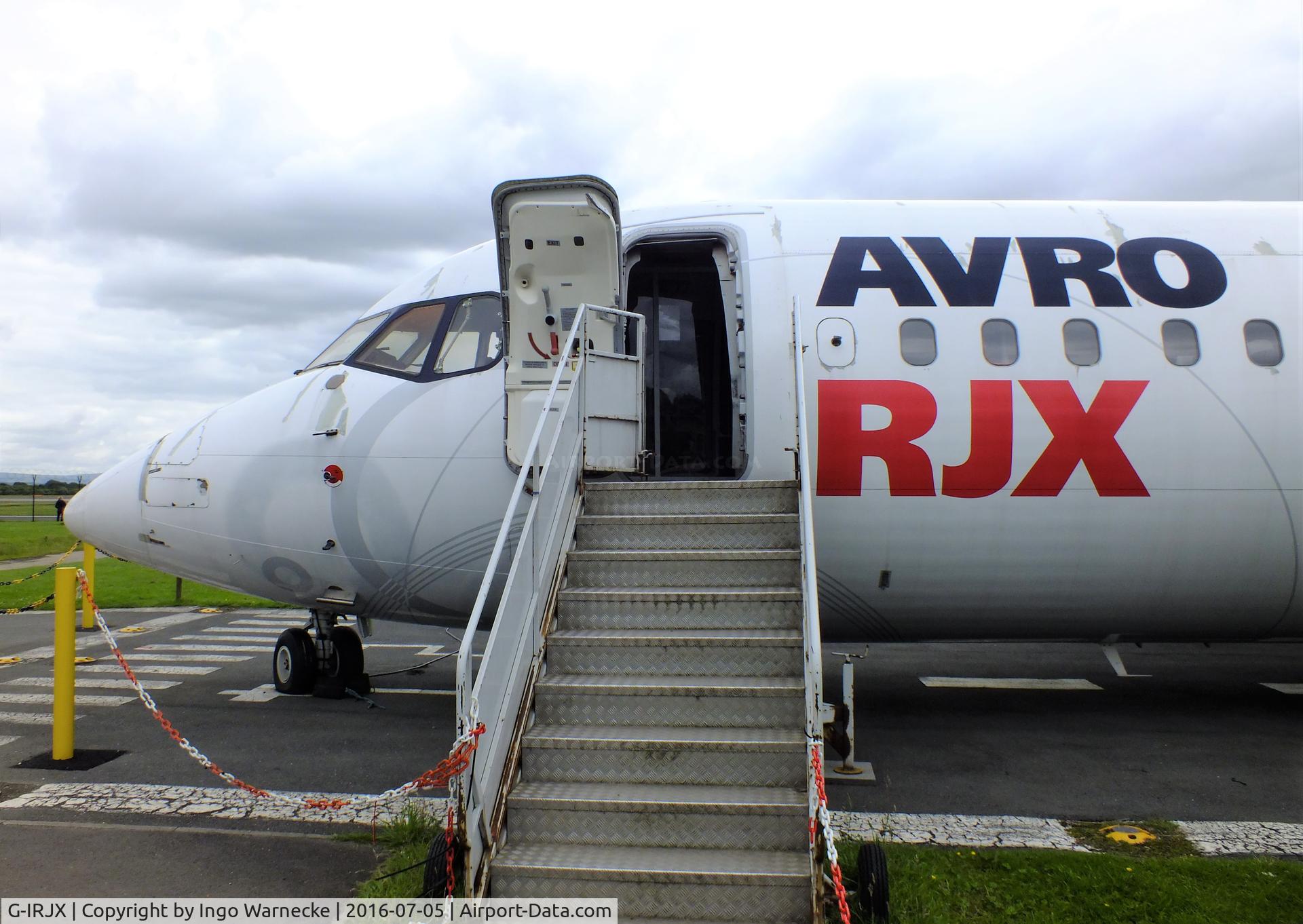 G-IRJX, 2001 British Aerospace Avro 146-RJ100 C/N E3378, BAe 146-RJ100 / Avro RJX at Manchester Airport Viewing Park